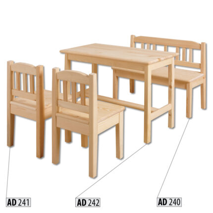 Set măsuță + scaune pentru copii AD 240,1,2 ieftin, calitativ